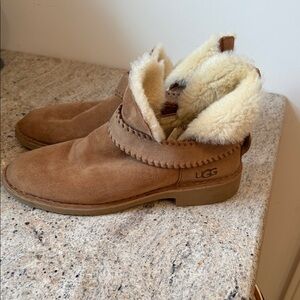 UGG Tan Shearling Lined Boots